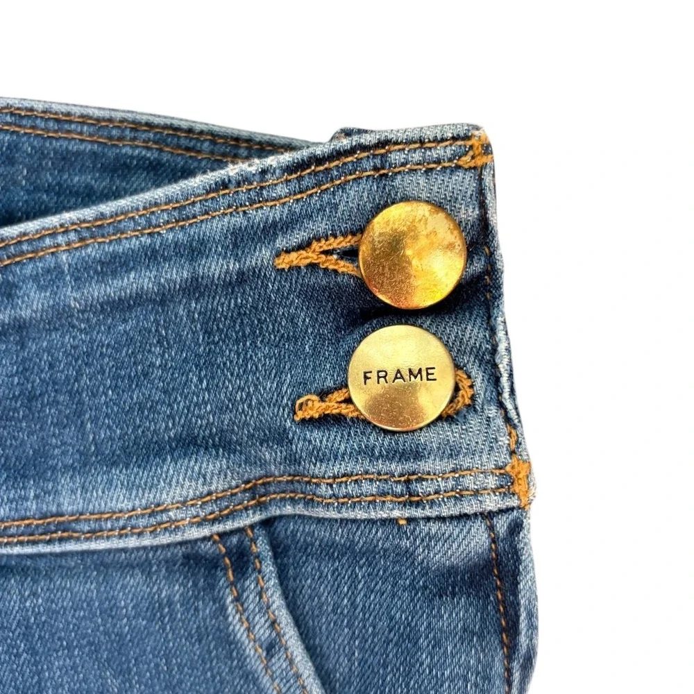 FRAME Le Francoise Flare Sidonia High Rise Jeans LFFF214 Blue 26